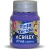 Tinta para tecido fosca 37ml violeta cobalto Acrilex unidade (Cód:041469) - Image 2